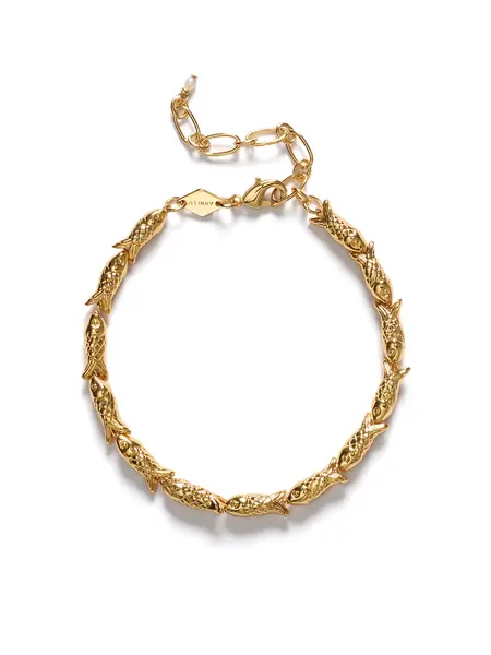 Anni Lu Fishy armband Gold