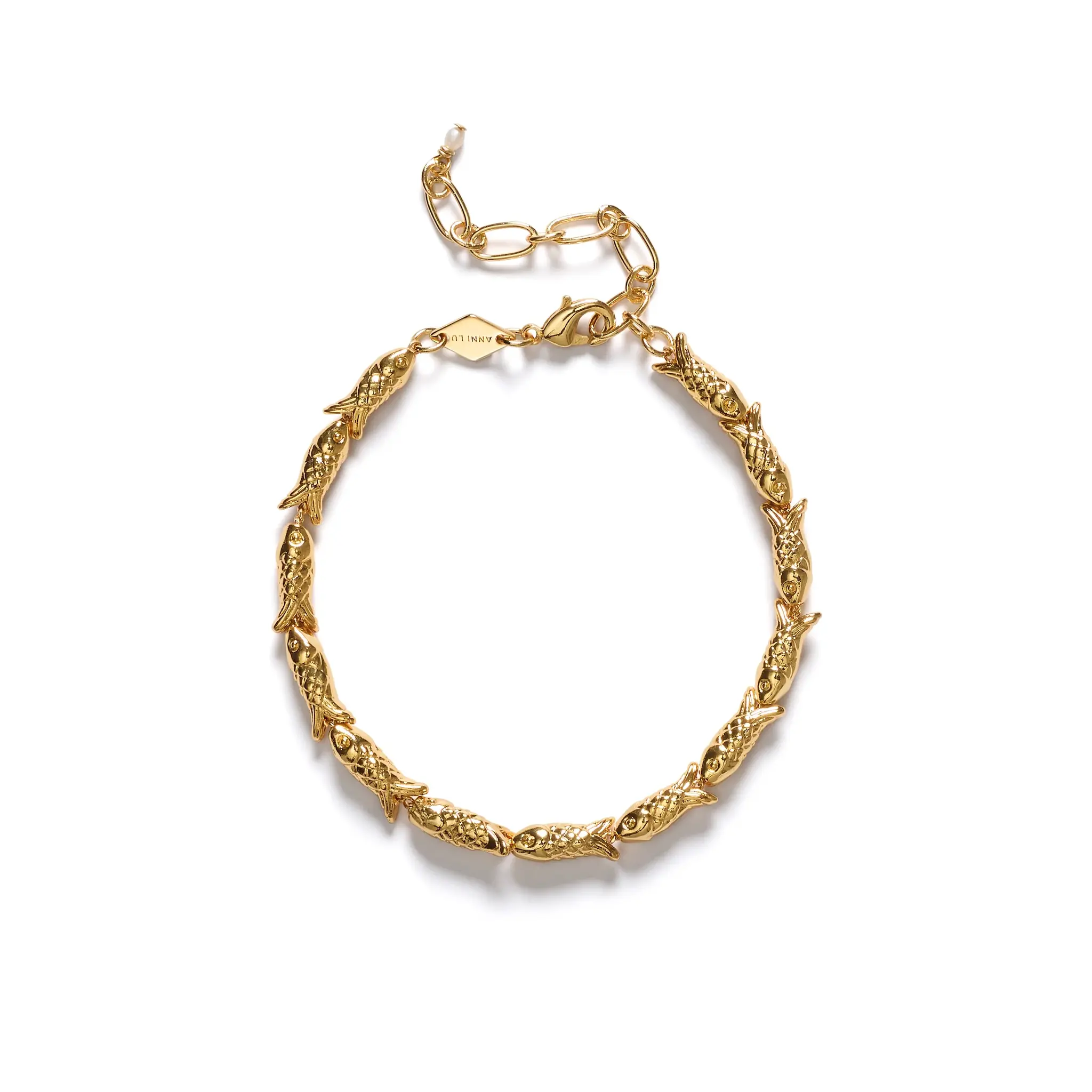 Anni Lu Fishy armband Gold
