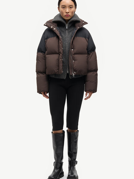 Samsoe Samsoe Safern puffer jacket Mulch black ST.