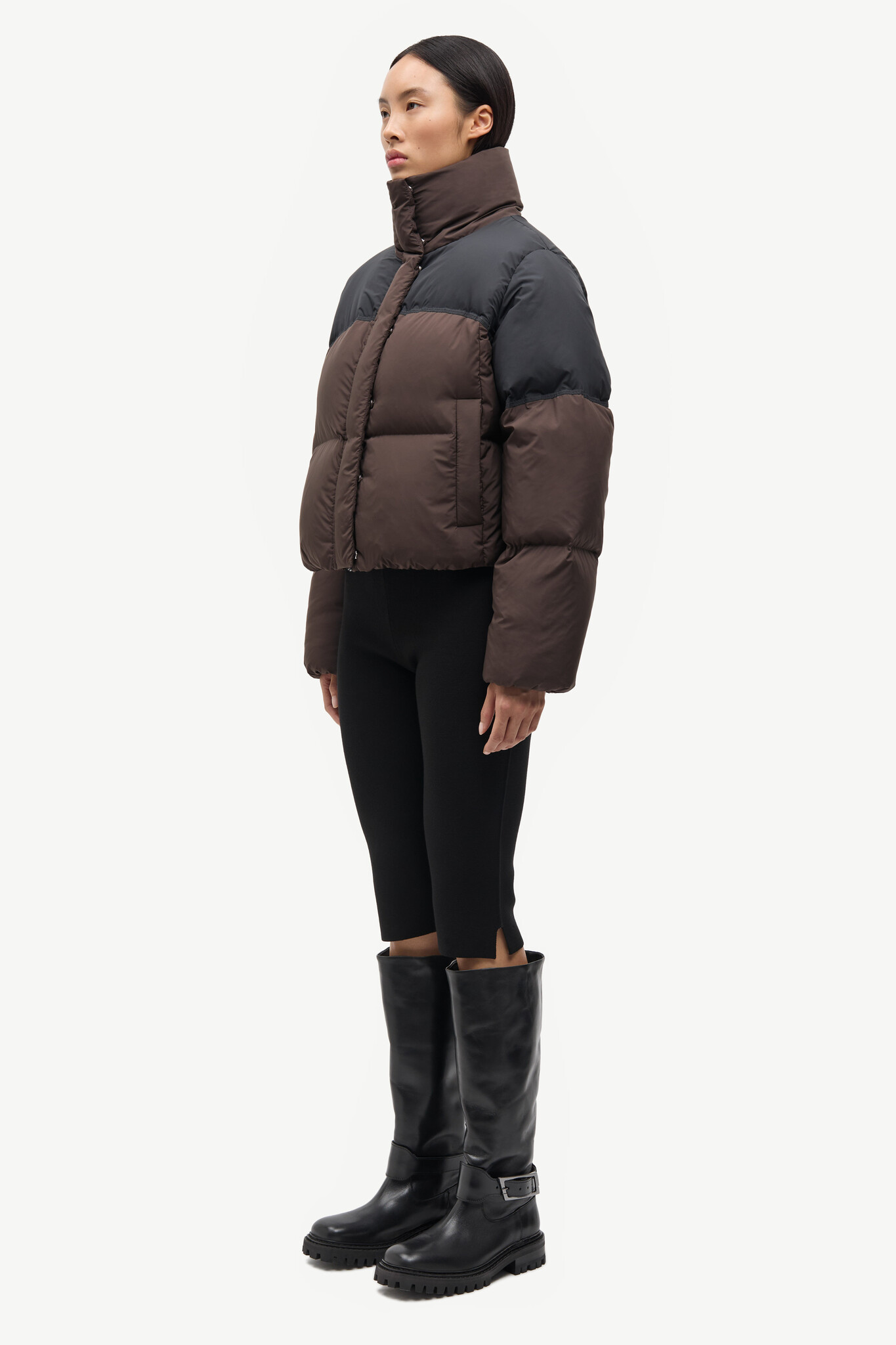 Samsoe Samsoe Safern puffer jacket Mulch black ST.