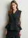 Second Female Anjou waistcoat Dark grey melange