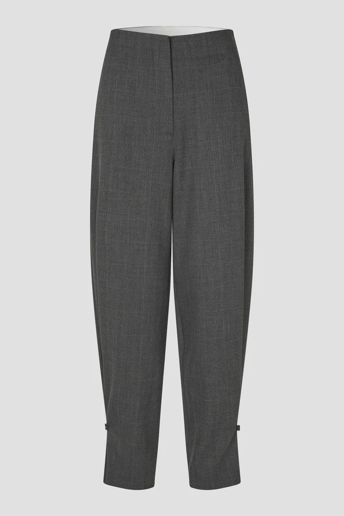 Second Female Anjou trousers Dark grey melange