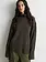 Second Female Alpha knit T-neck Black olive