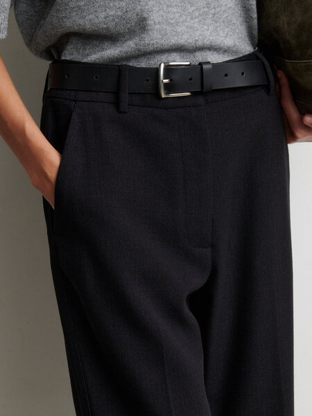 Second Female Lulu leather belt Black