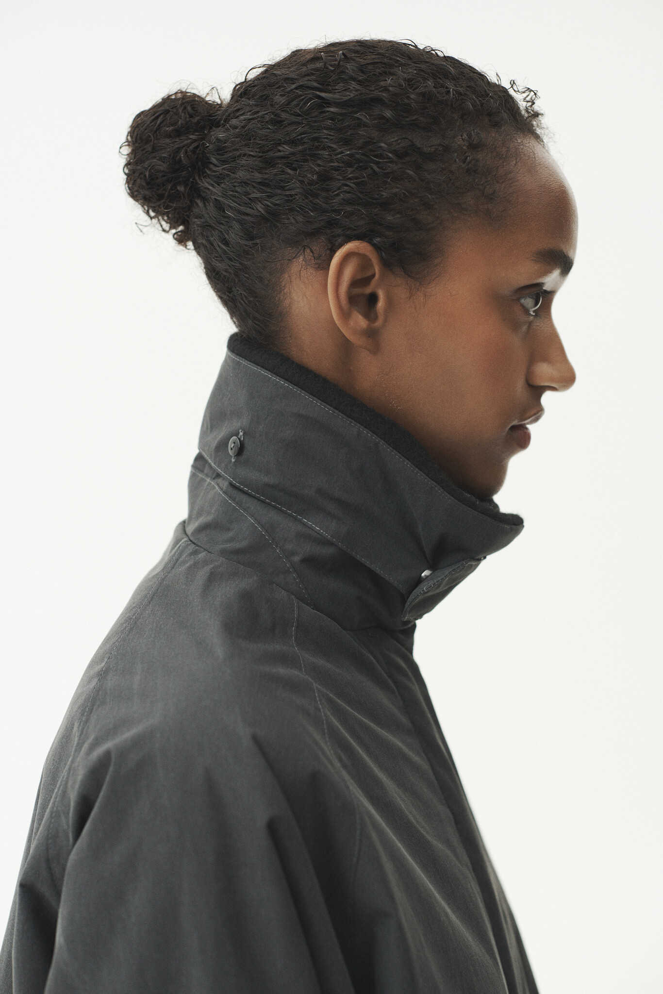 Welter Shelter Long coach washed jas Washed black