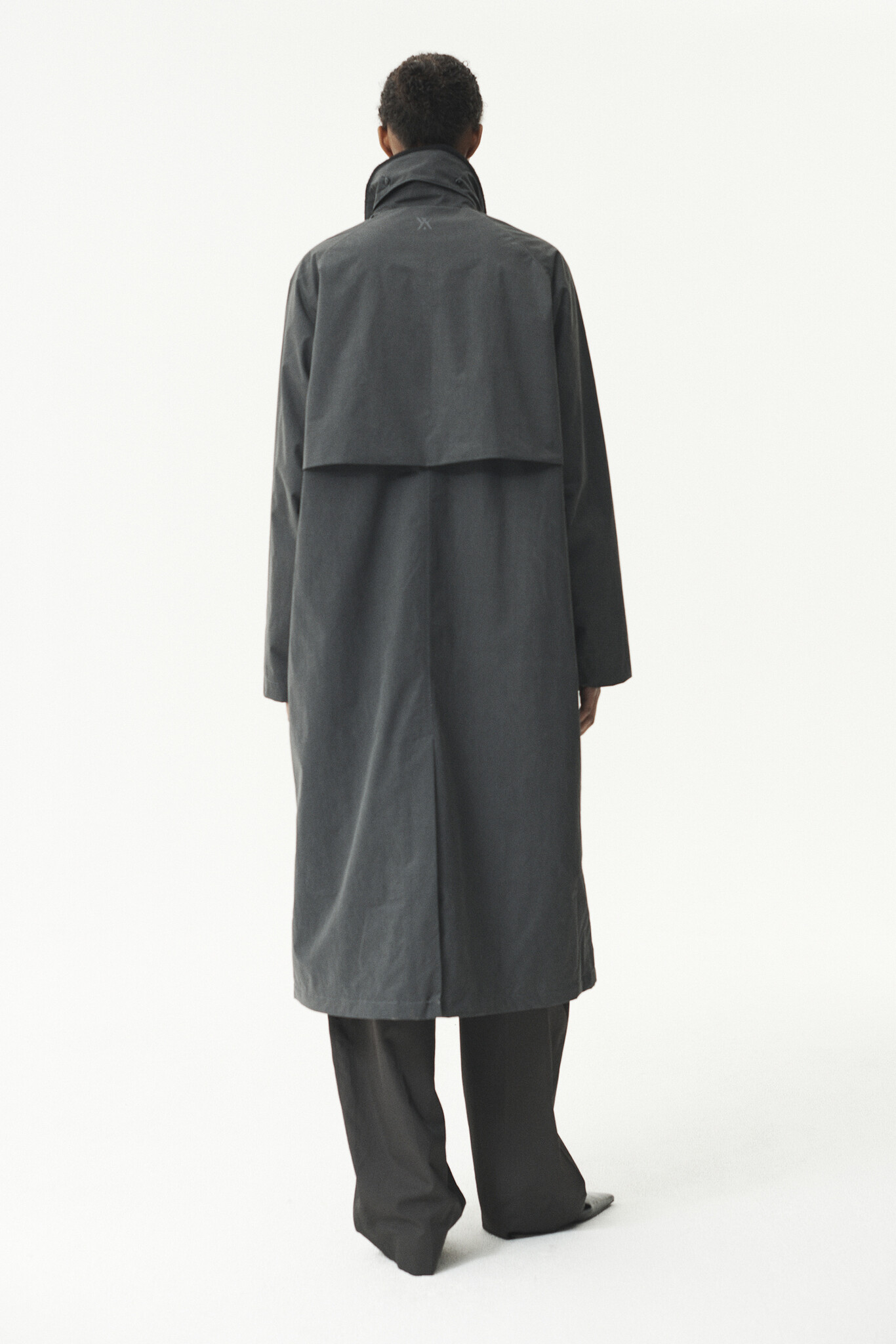 Welter Shelter Long coach washed jas Washed black