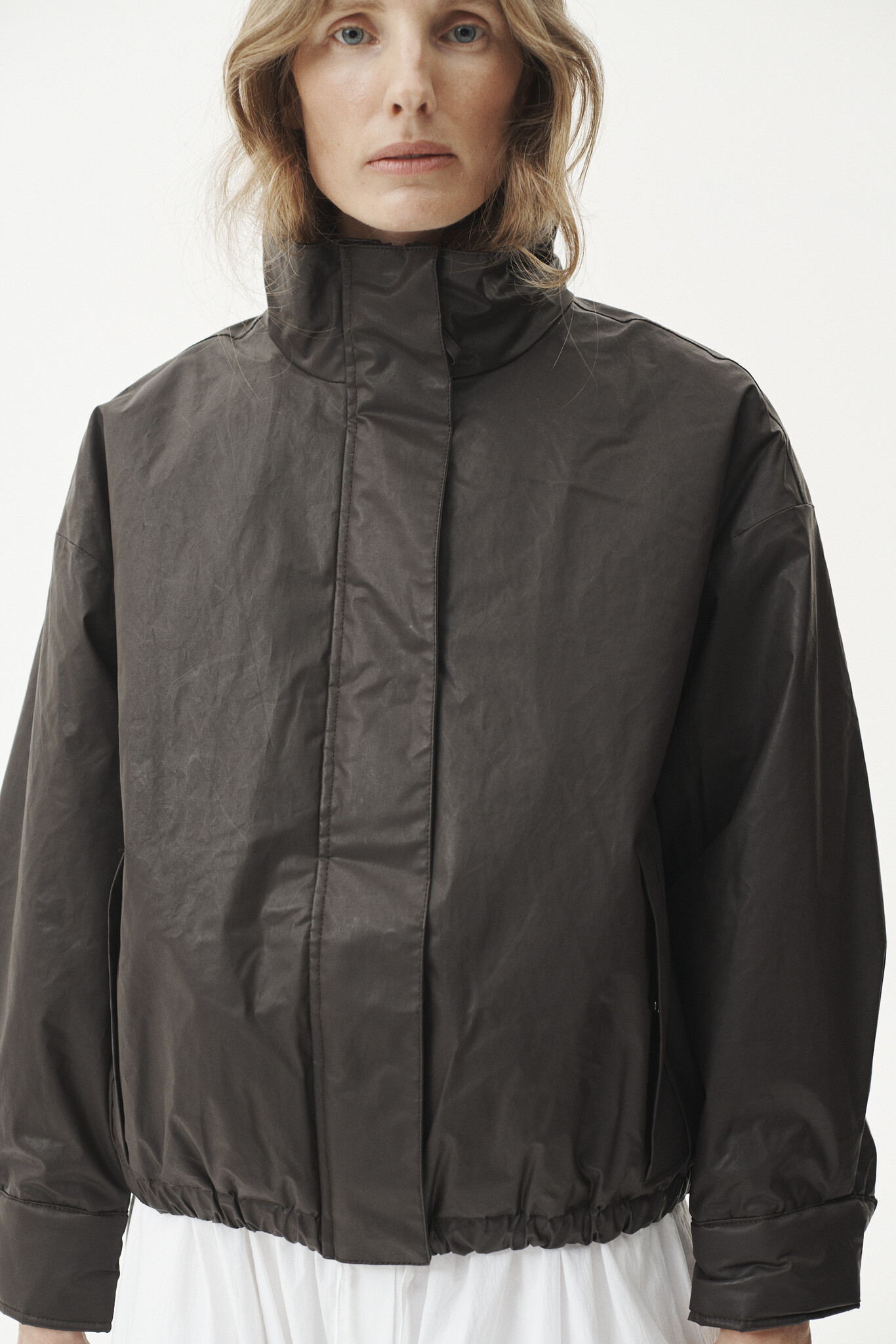 Welter Shelter Livia wax jas Dark brown