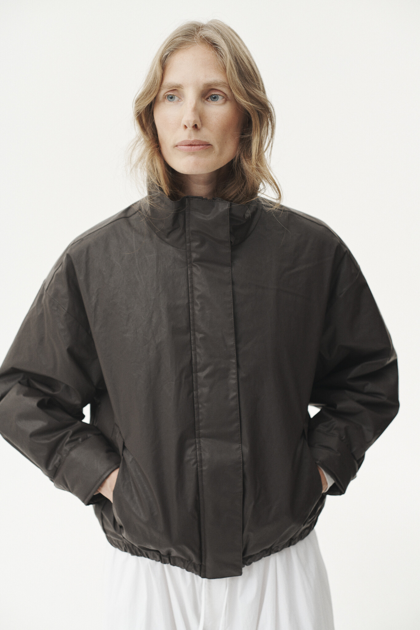 Welter Shelter Livia wax jas Dark brown