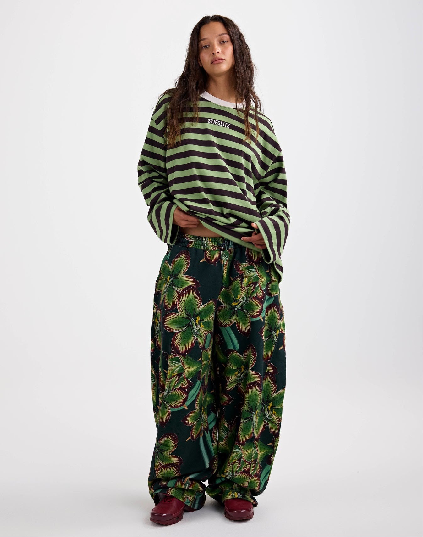 Stieglitz Donna wide skate longsleeve Green