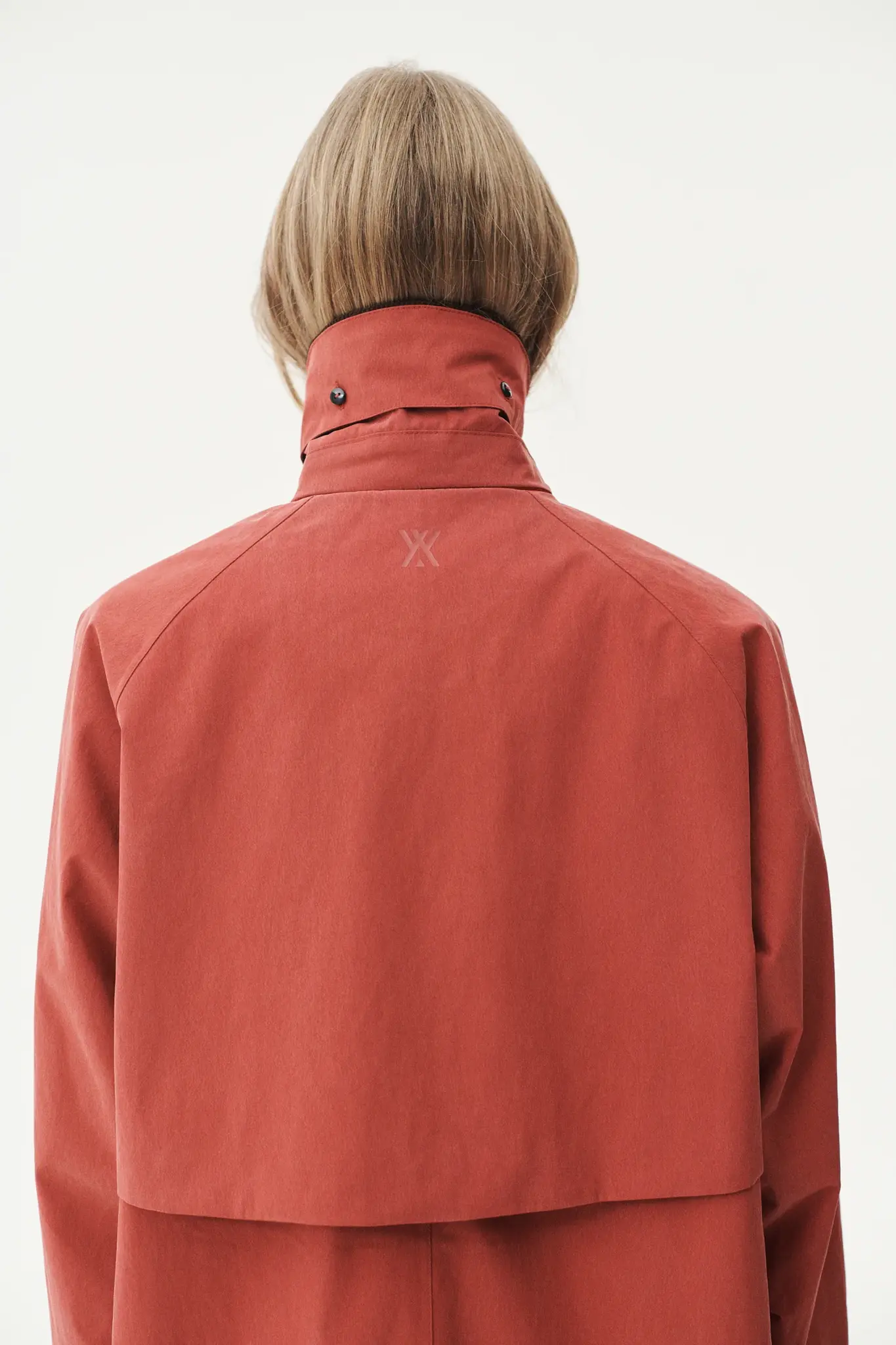 Welter Shelter Long coach washed tencel cordu jas Faded cherry