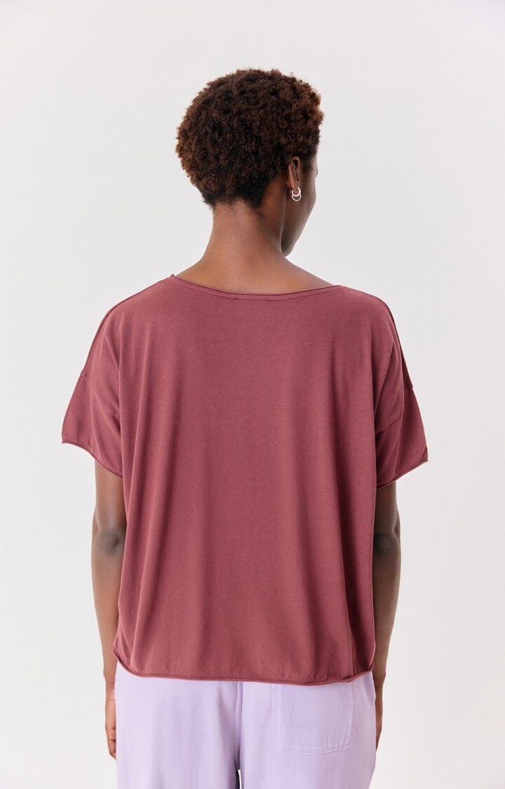 American Vintage STU02A T-shirt Pourpre vintage