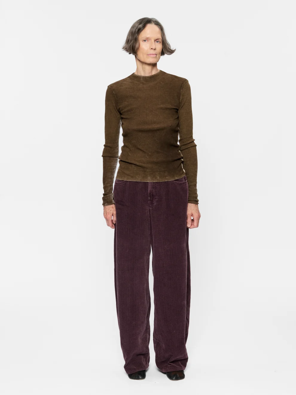 6397 Corduroy roomy trousers Viola