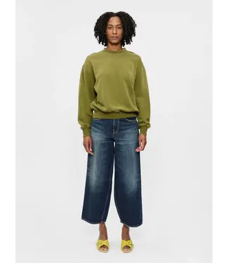 6397 Cropped roomy jeans Andes blue