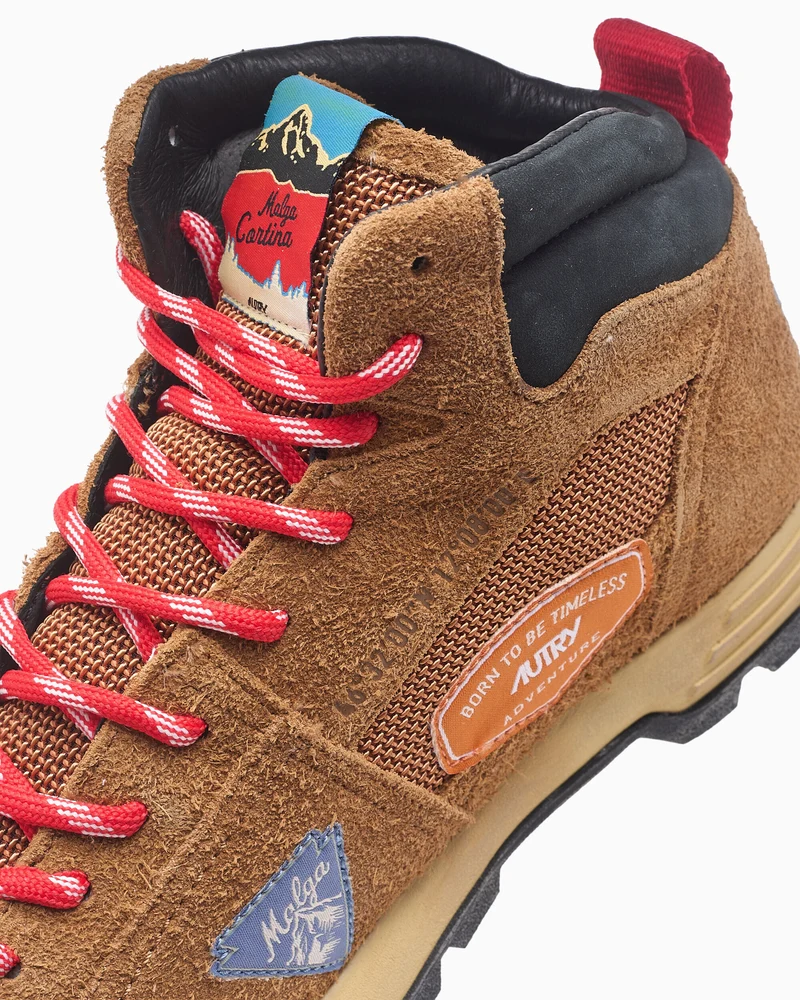 Autry Malga mid wom N101 sneaker Sue/Cord Castagna/Black