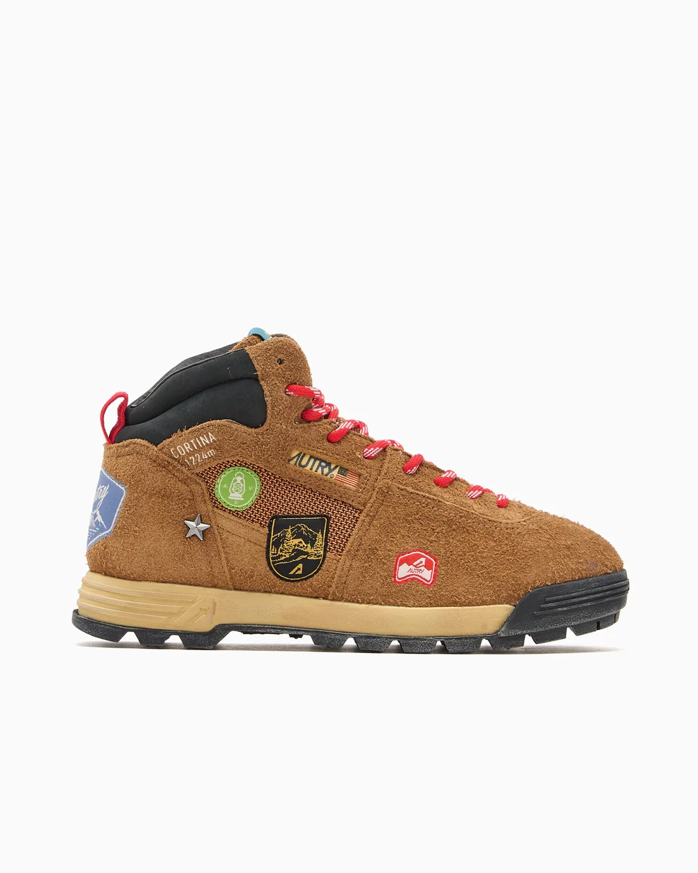 Autry Malga mid wom N101 sneaker Sue/Cord Castagna/Black