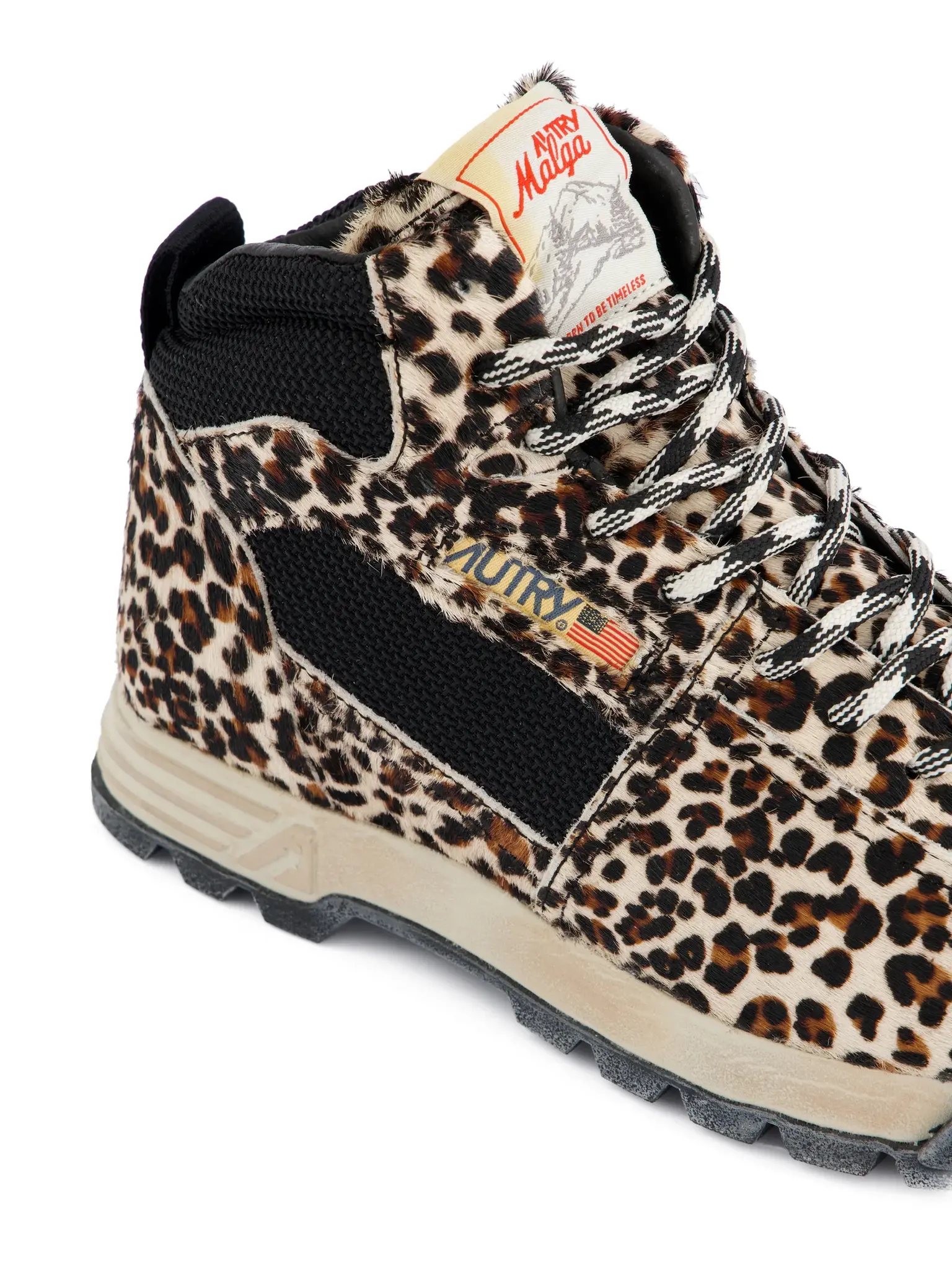 Autry Malga mid wom PF02 sneaker Pony/Fab Leopard/Black