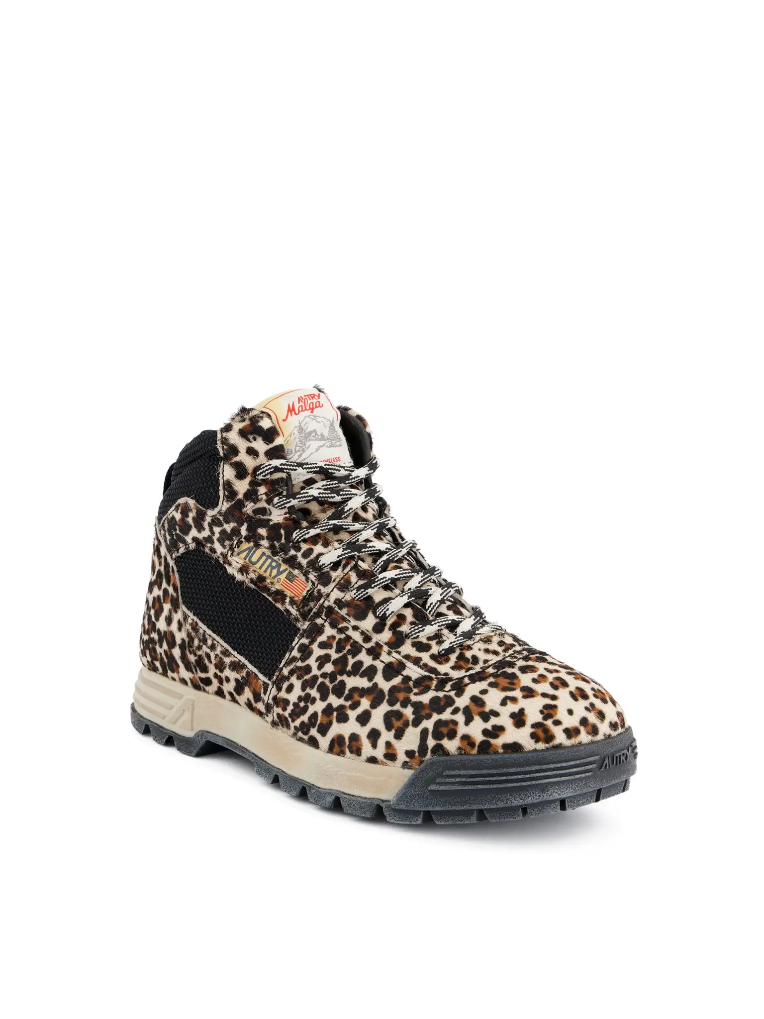 Autry Malga mid wom PF02 sneaker Pony/Fab Leopard/Black