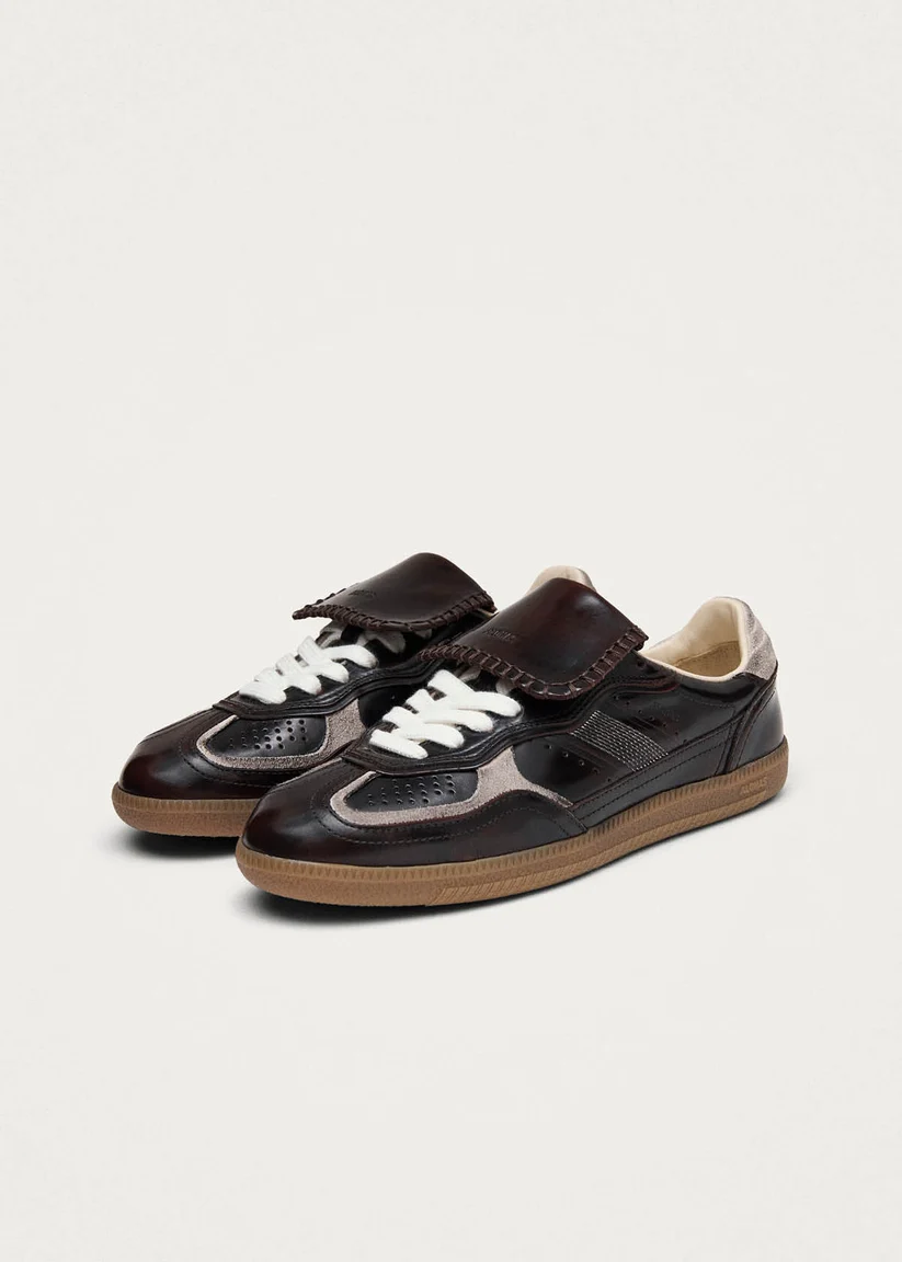 Alohas Tb.490 Club vintage effect Dark Chocolate leather sneakers