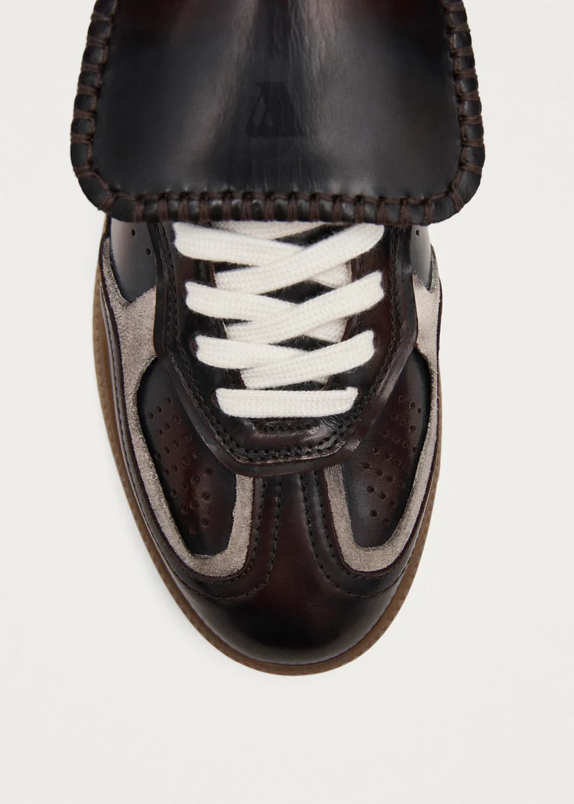 Alohas Tb.490 Club vintage effect Dark Chocolate leather sneakers