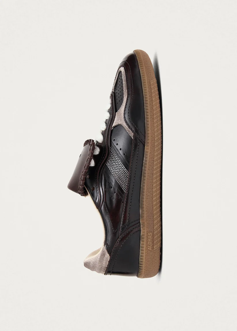 Alohas Tb.490 Club vintage effect Dark Chocolate leather sneakers