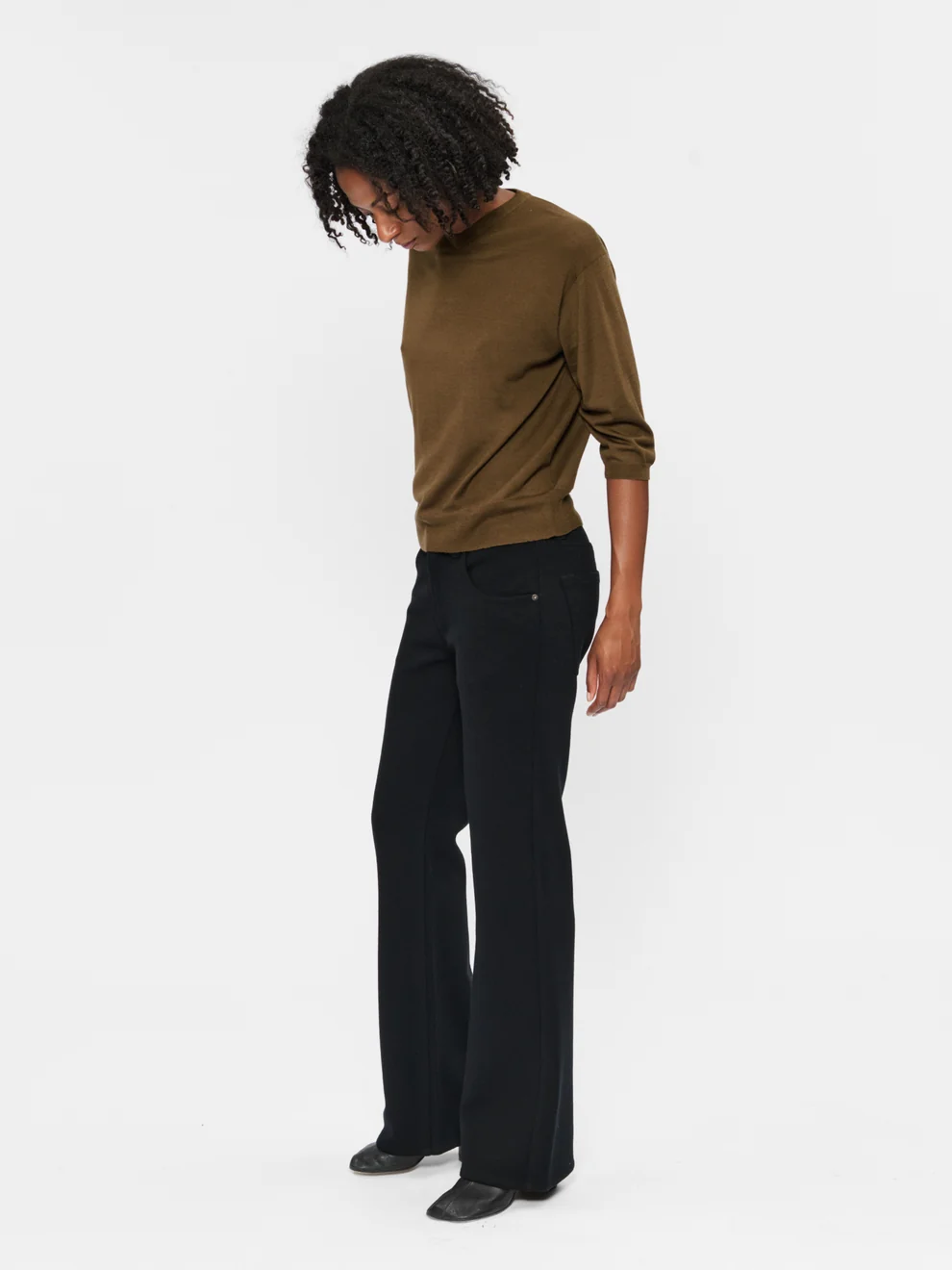 6397 Perfect V-neck Ebony