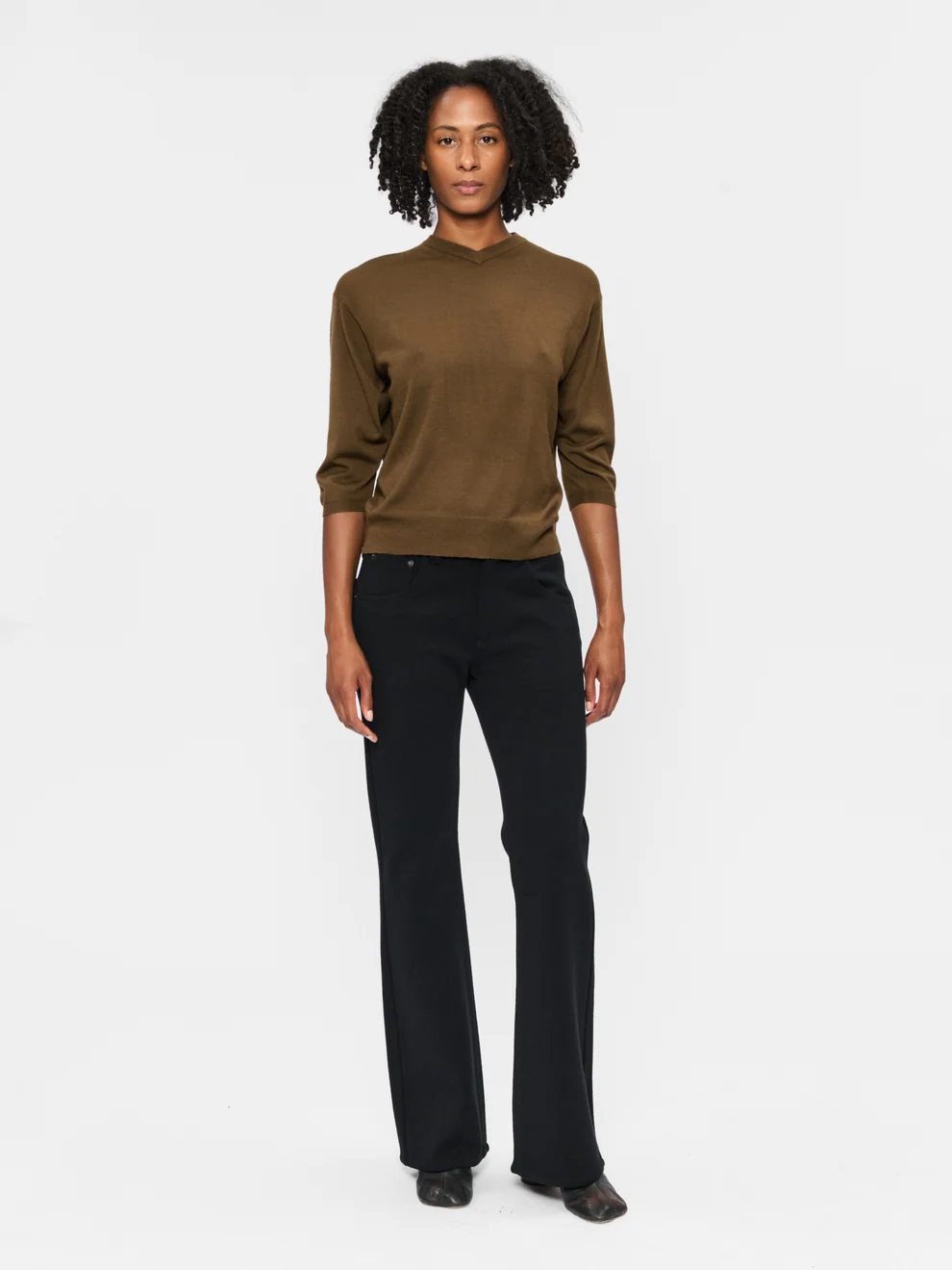 6397 Perfect V-neck Ebony