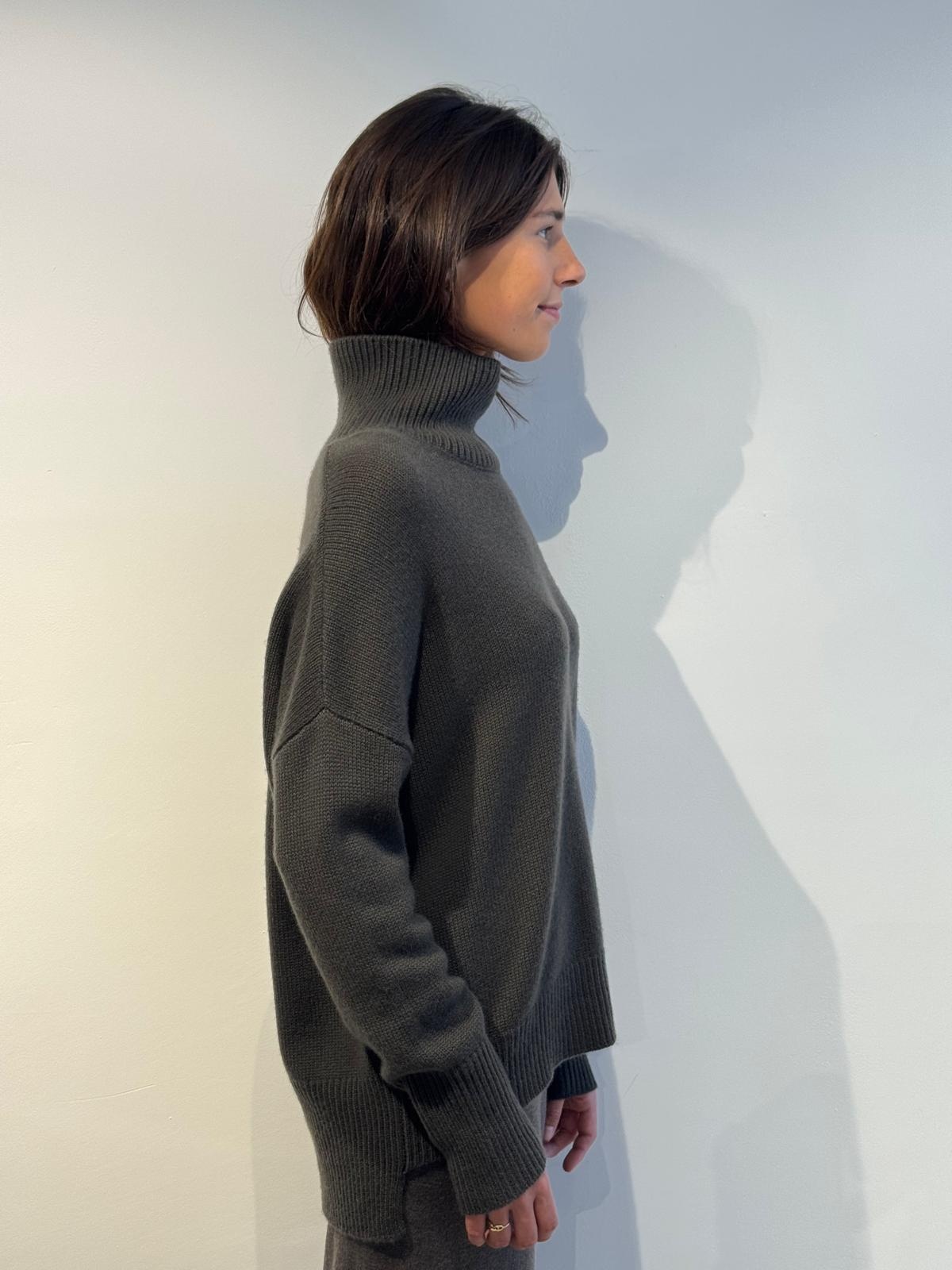 Lisa Yang Heidi sweater Dark fern