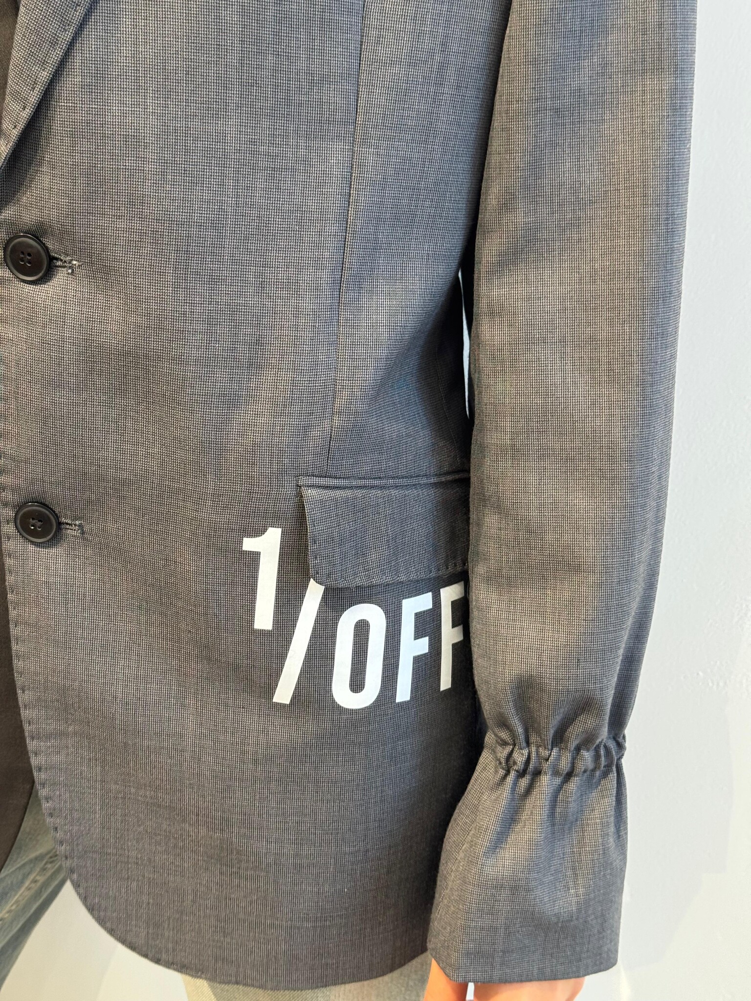 1/OFF Blazer double Black/Grey M/L