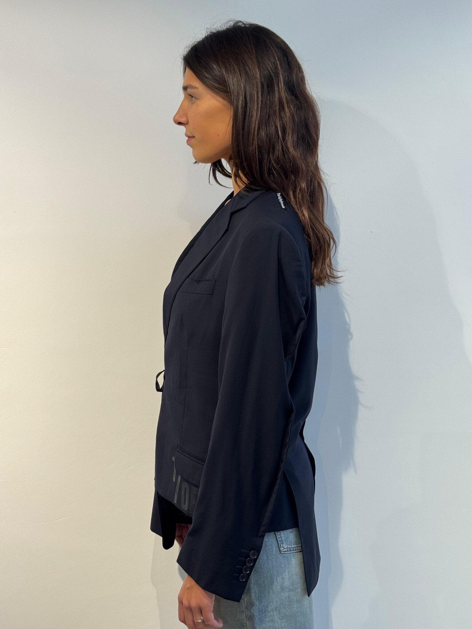 1/OFF Blazer double asymmetric Navy/Navy S/M