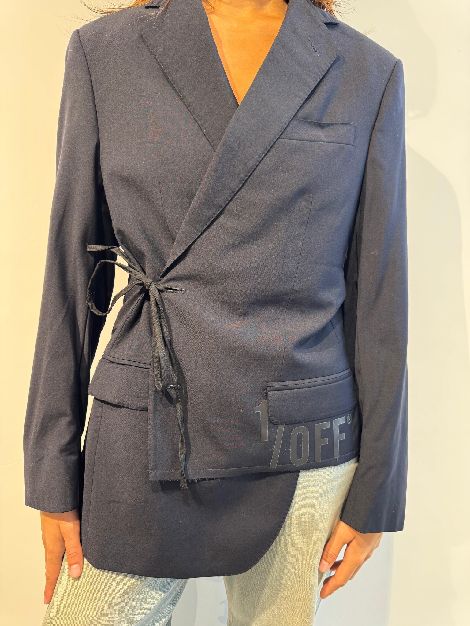 1/OFF Blazer double asymmetric Navy/Navy S/M