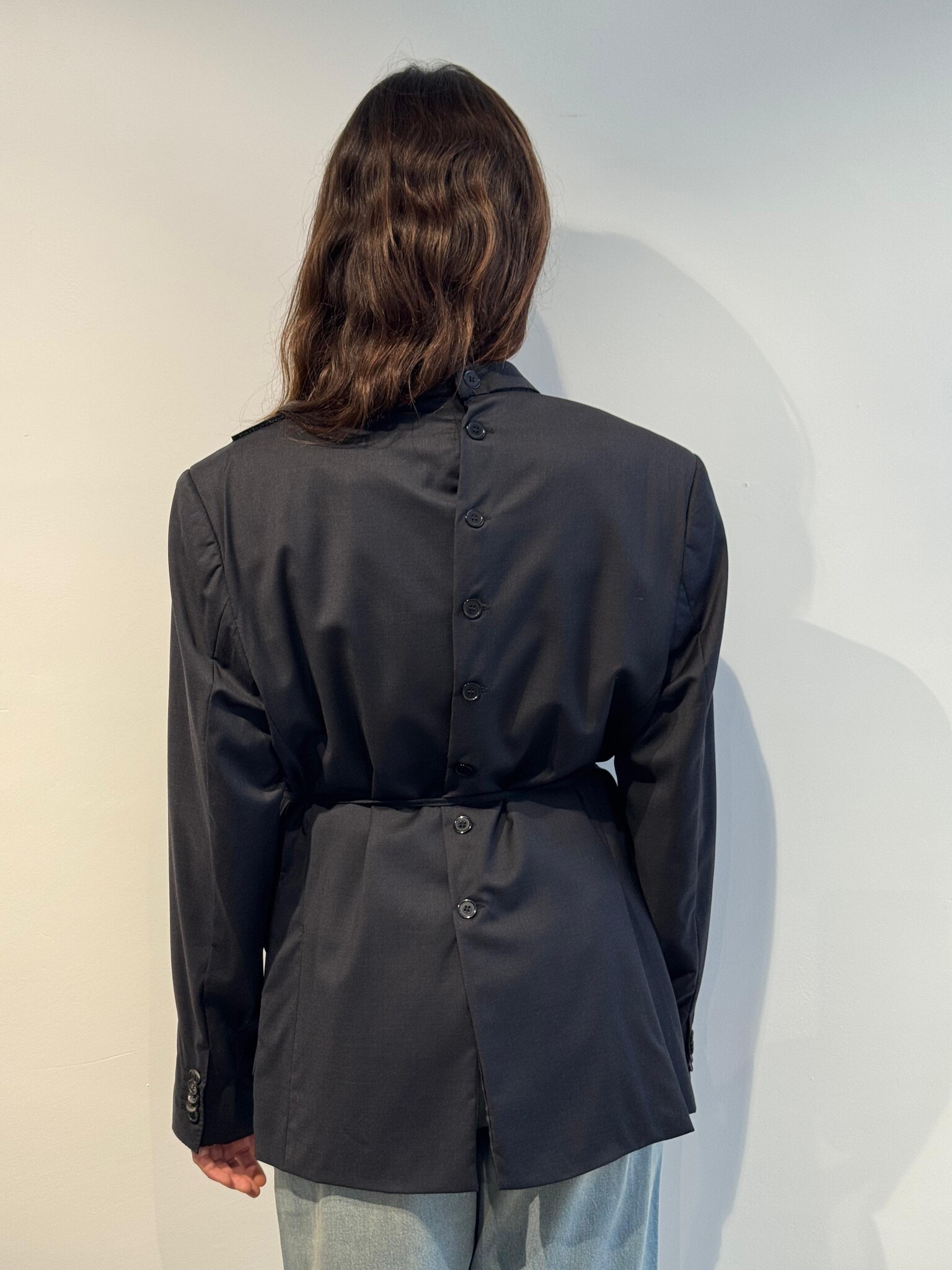 1/OFF Blazer slit wrap Black/Black S/M