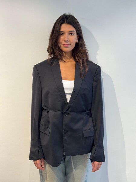 1/OFF Blazer slit wrap Black/Black S/M
