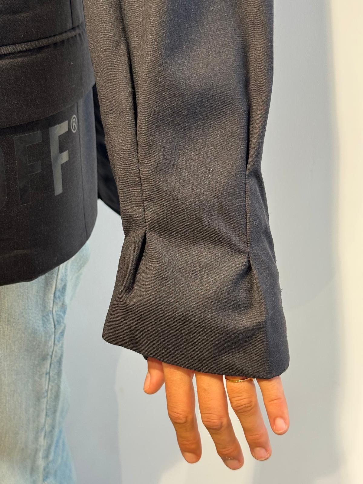 1/OFF Blazer slit wrap Black/Black S/M