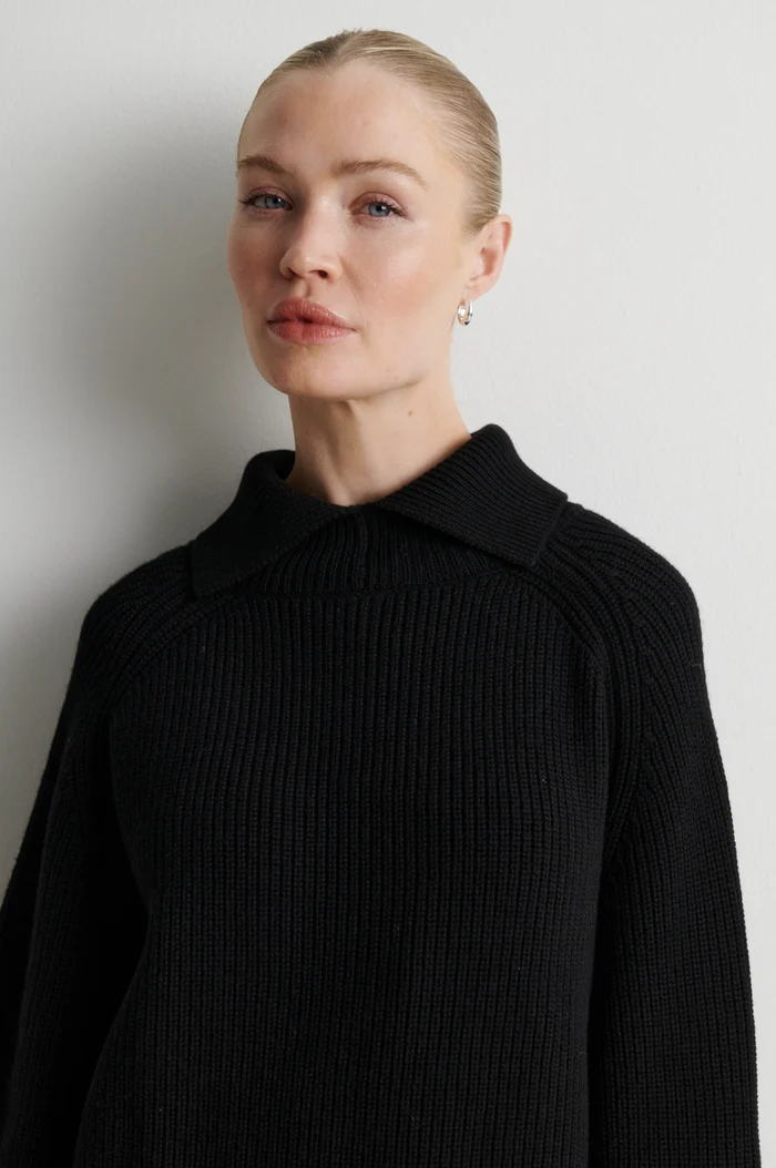 Second Female Ettas knit T-neck Black