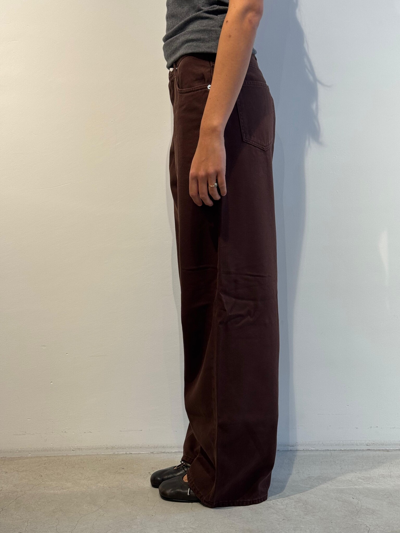 Haikure Bethany soft ecru jeans Chocolate