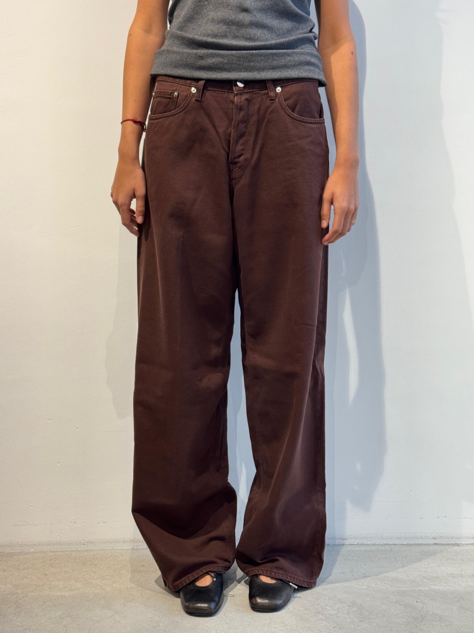 Haikure Bethany soft ecru jeans Chocolate