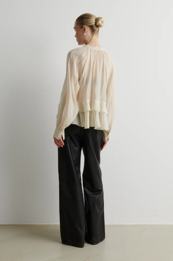 Second Female Tundra frill blouse Birch