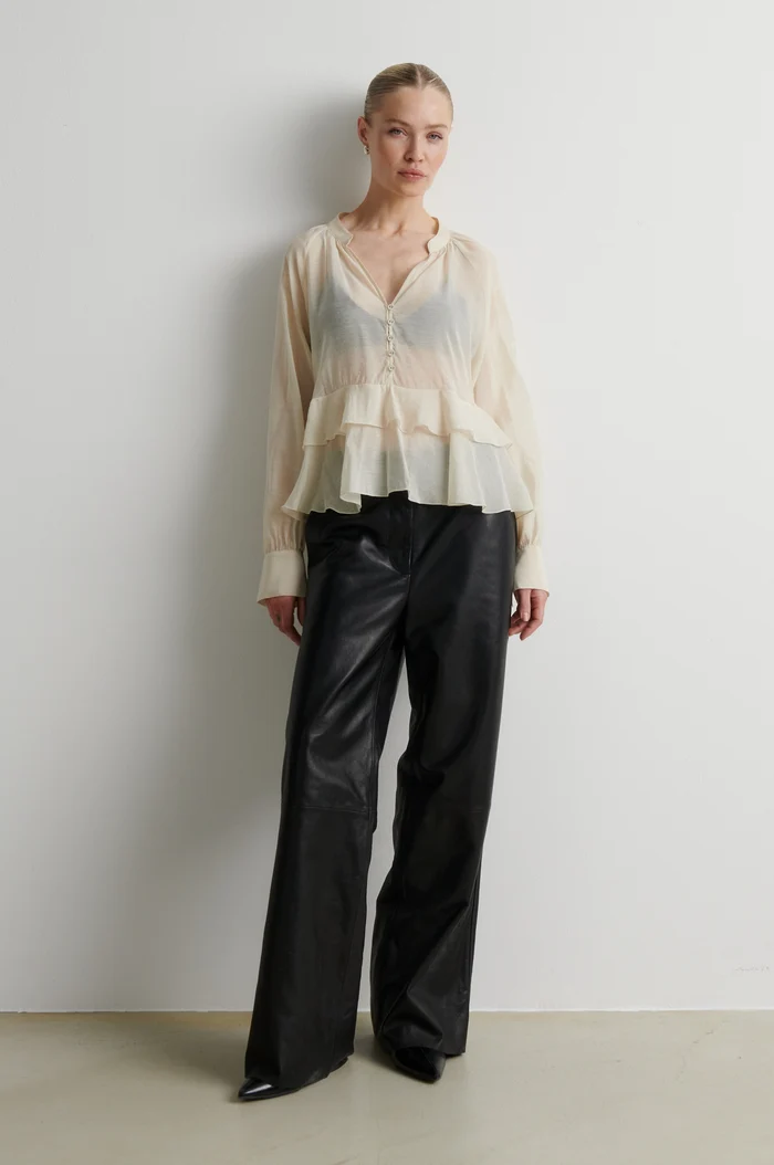 Second Female Tundra frill blouse Birch