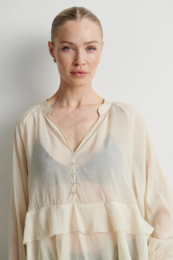 Second Female Tundra frill blouse Birch