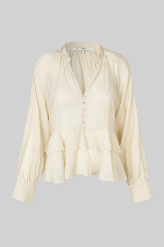 Second Female Tundra frill blouse Birch