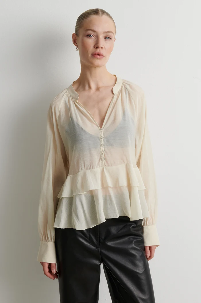 Second Female Tundra frill blouse Birch