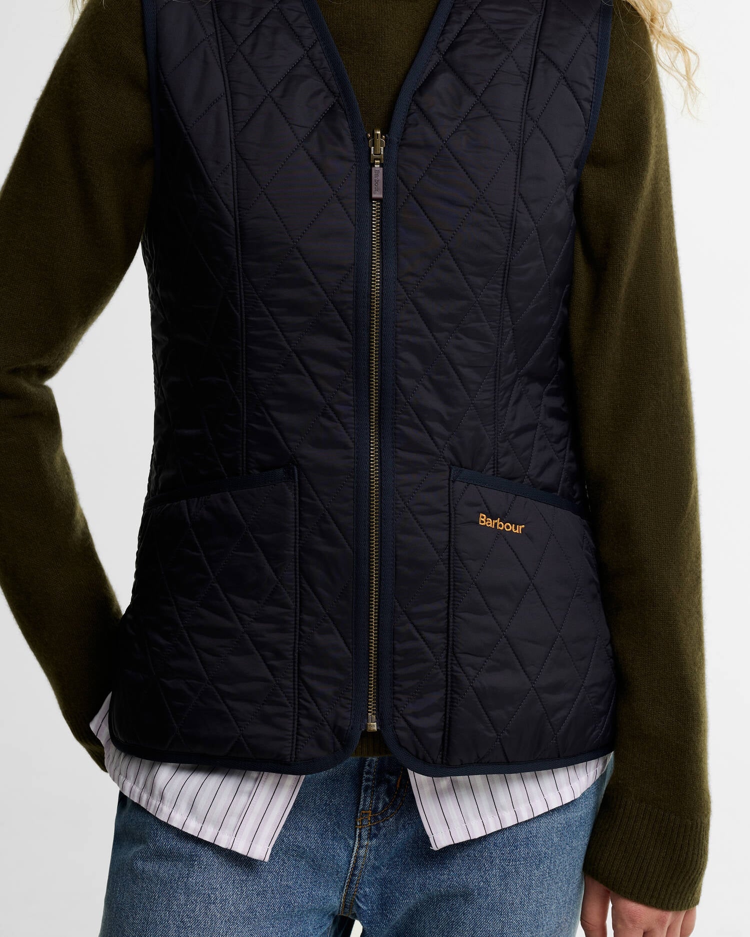 Barbour Fleece betty liner Navy