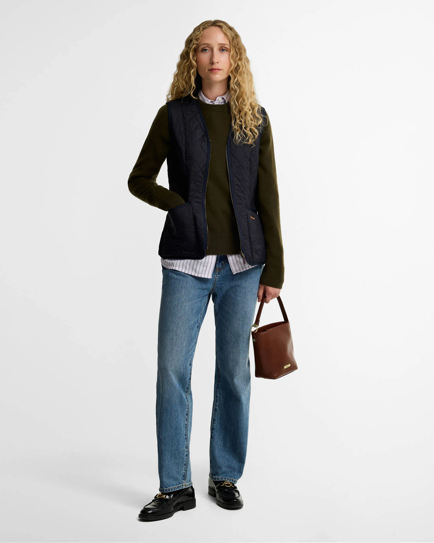 Barbour Fleece betty liner Navy