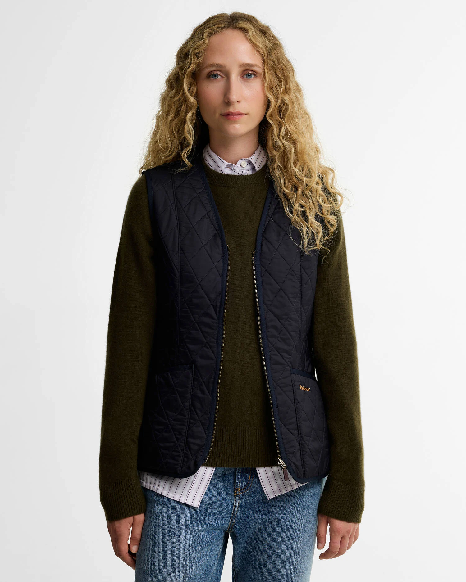 Barbour Fleece betty liner Navy