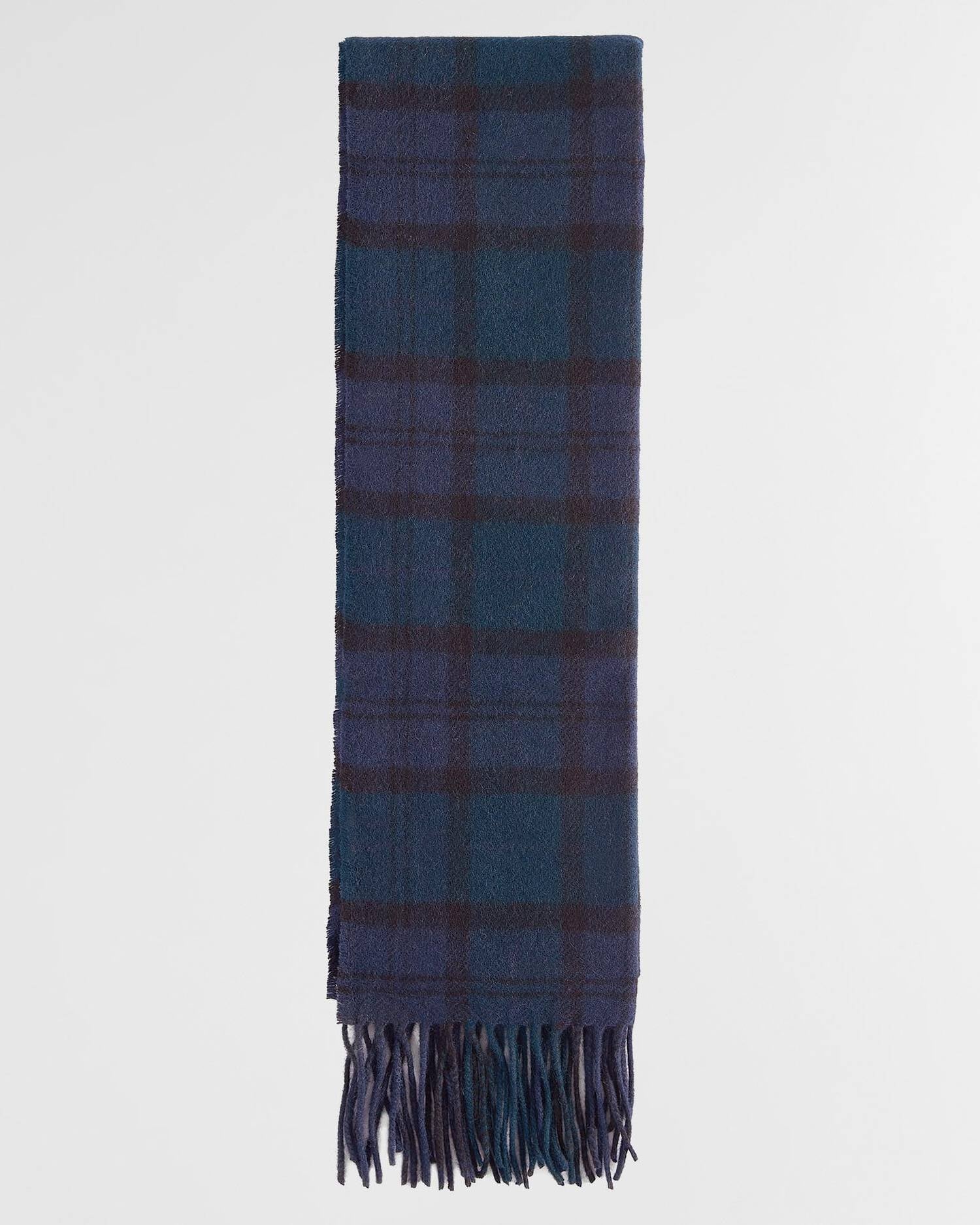 Barbour Tartan lambswool scarf Black watch