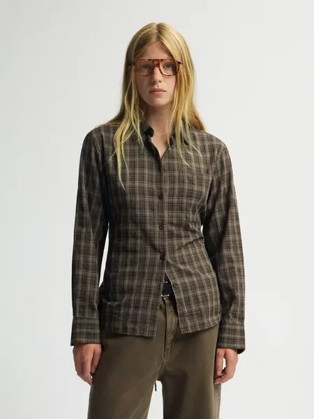 OLAF Tie check shirt Check