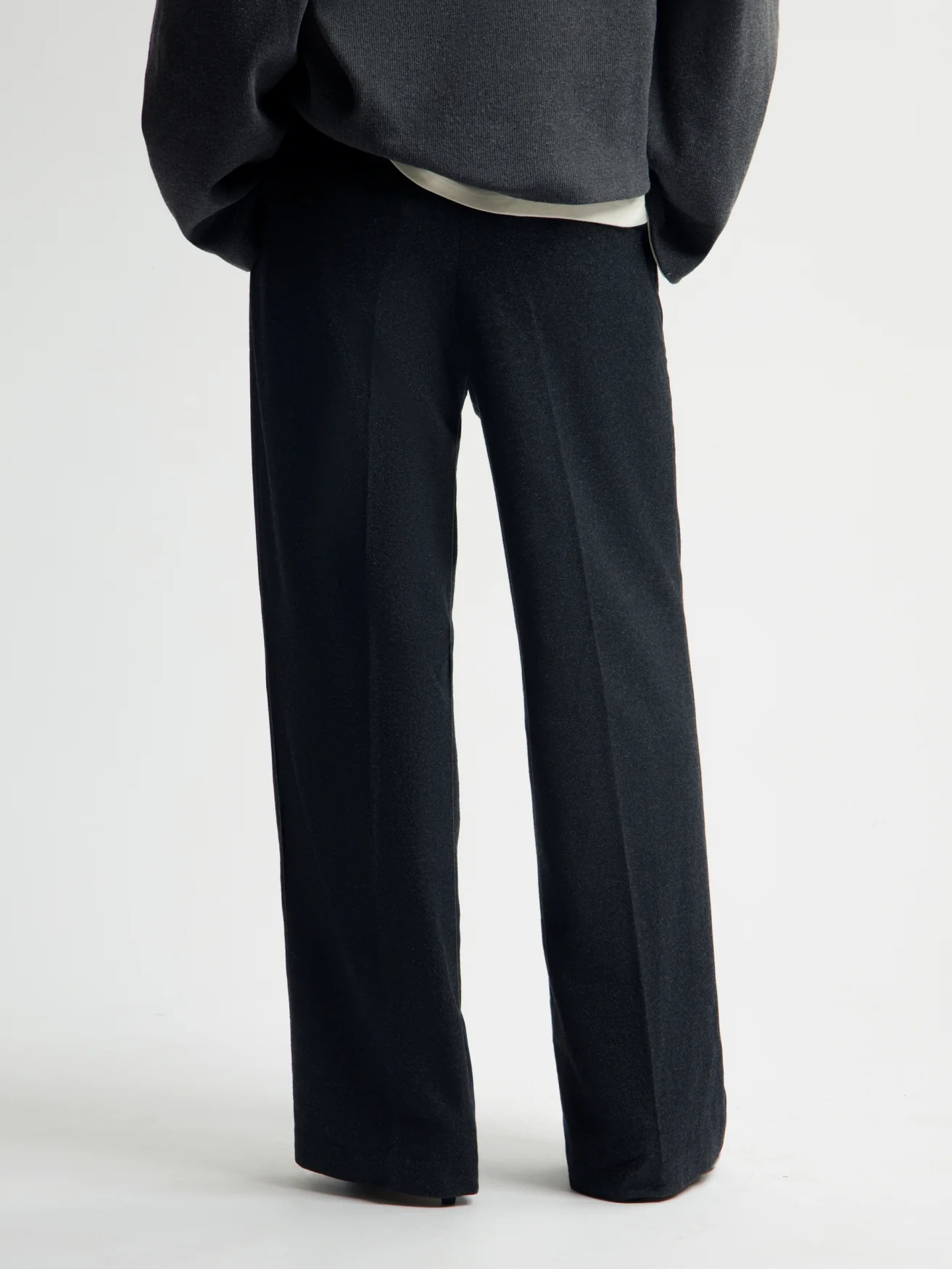 OLAF Wool tailored trousers Charcoal