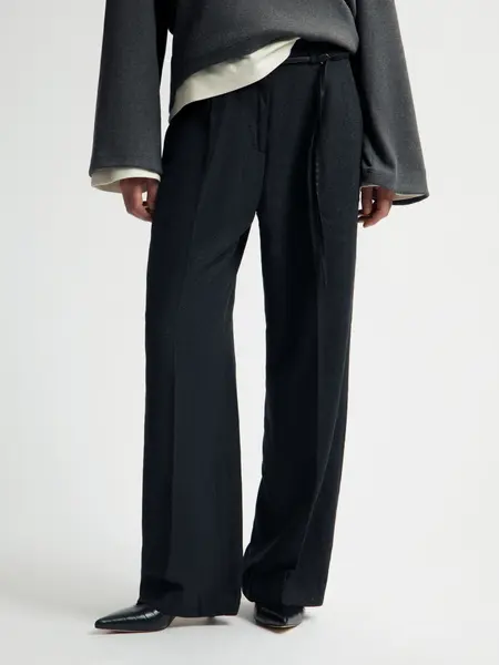 OLAF Wool tailored trousers Charcoal