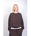 BLUE MORÉ Steph cotton sweater Dark brown