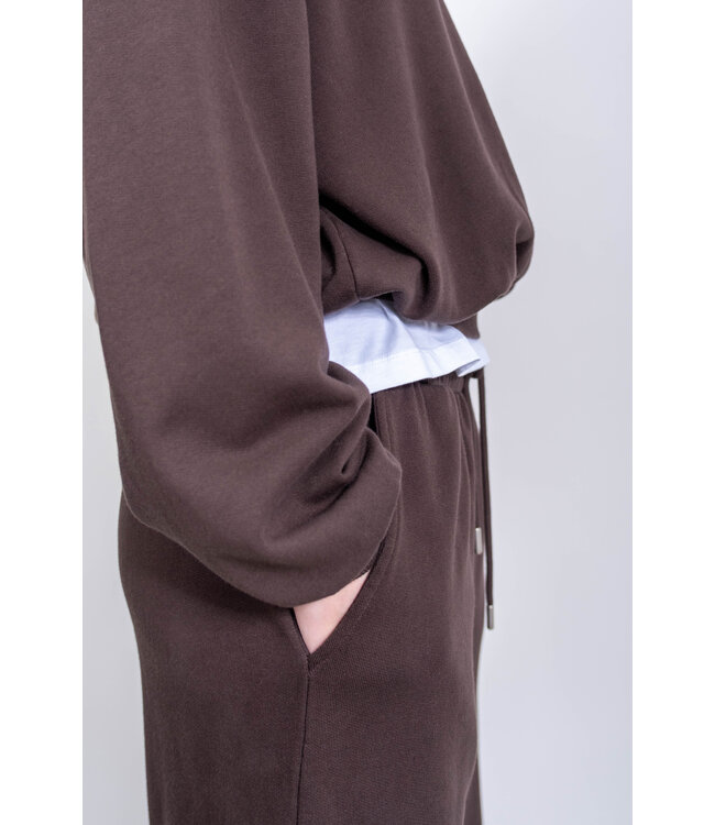 BLUE MORÉ Steph cotton sweater Dark brown